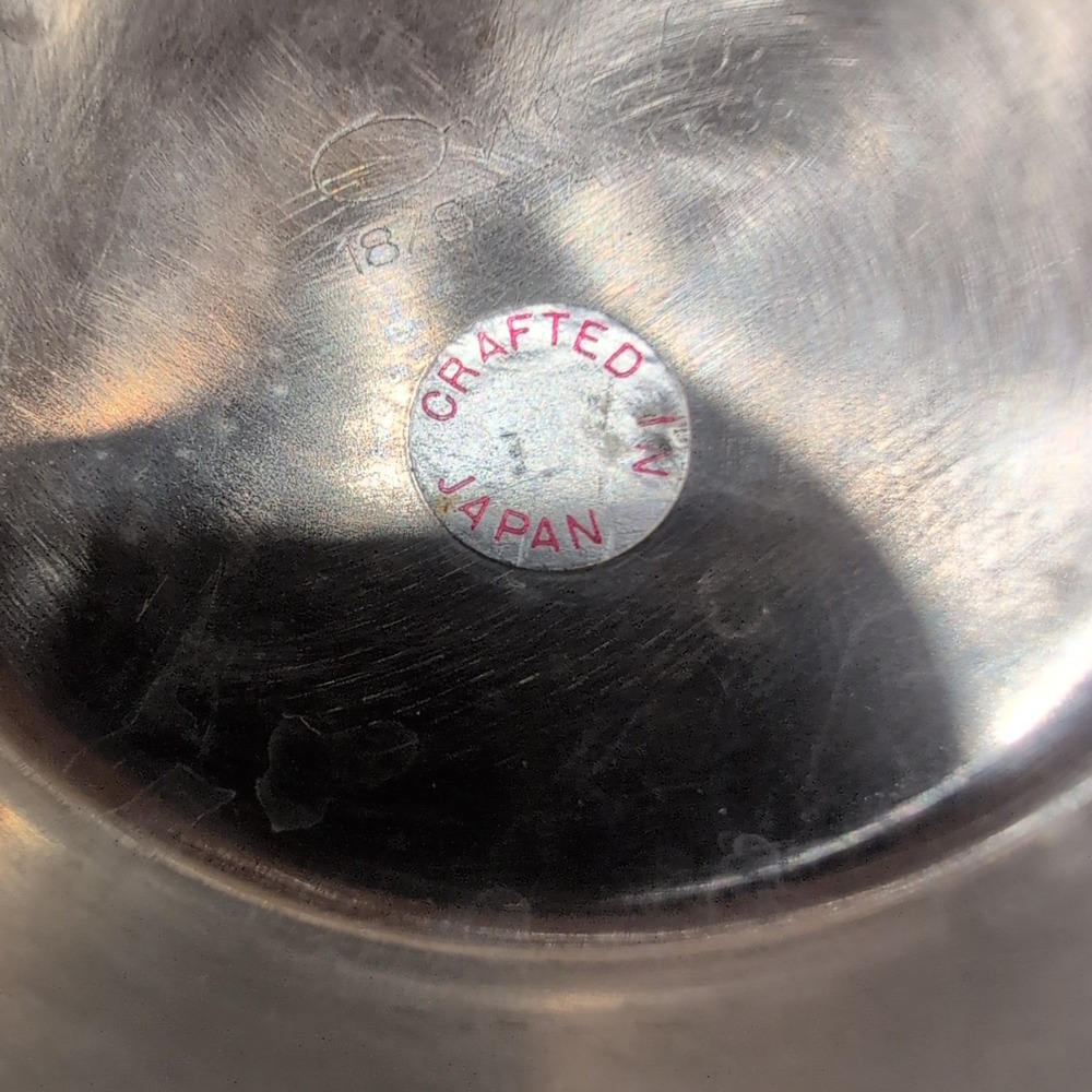 Oneida 18/8 Stainless Steel Small Footed Bowl Crafted in Japan Polished Silver - Picture 6 of 7